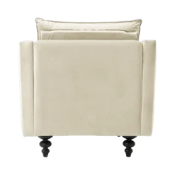 Fauteuil velours Orso