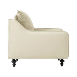 Fauteuil velours Orso