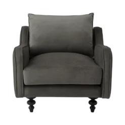 Fauteuil velours Orso