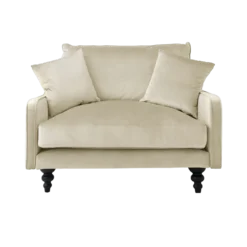 Fauteuil velours Orso XL