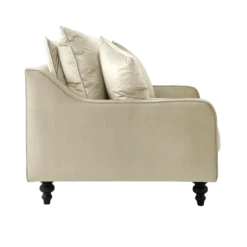 Fauteuil velours Orso XL