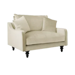 Fauteuil velours Orso XL