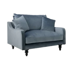 Fauteuil velours Orso XL