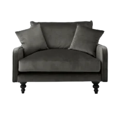 Fauteuil velours Orso XL