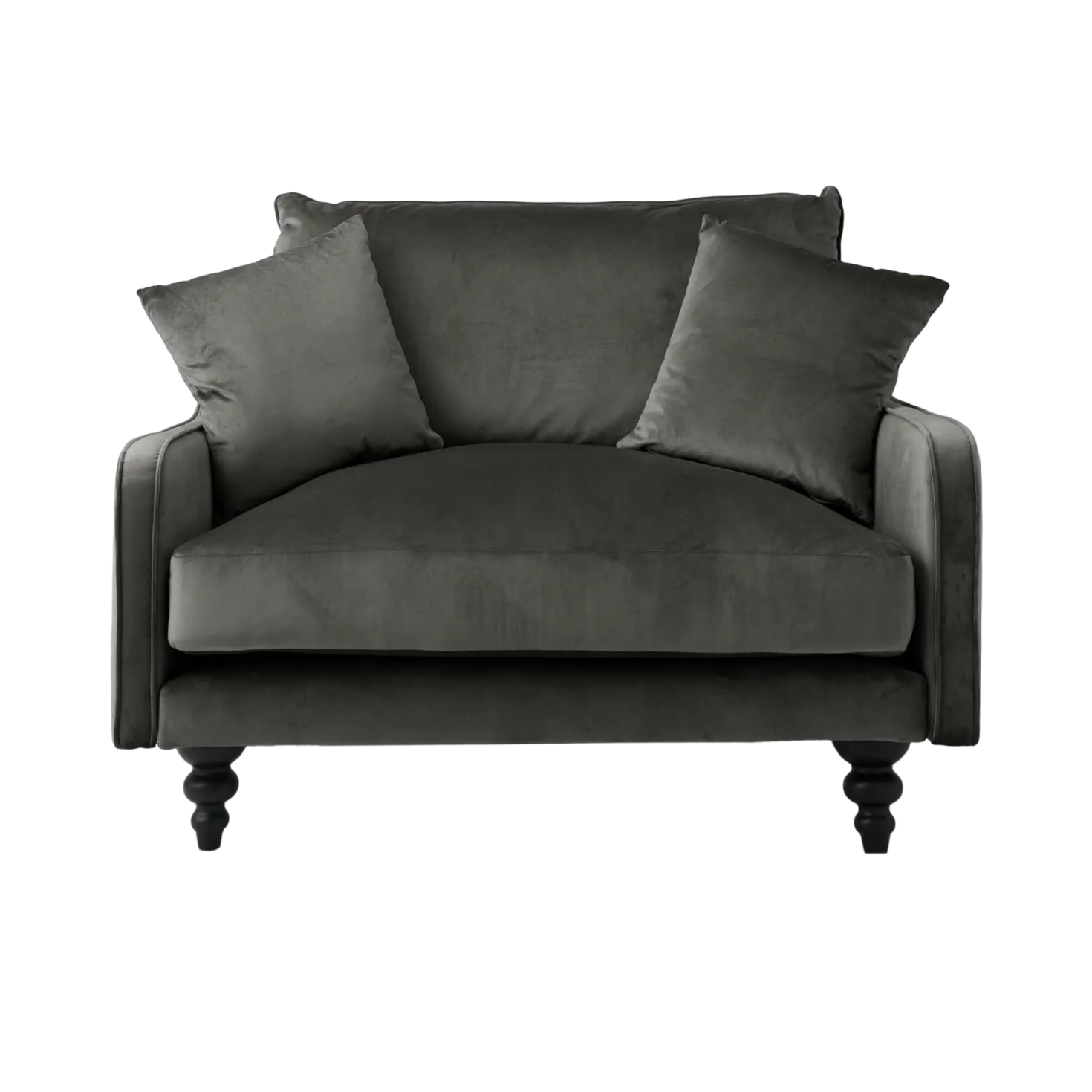 Fauteuil velours Orso XL