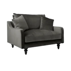 Fauteuil velours Orso XL