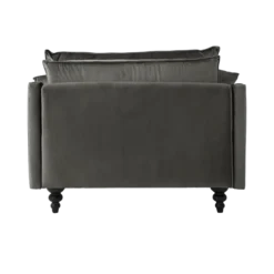 Fauteuil velours Orso XL