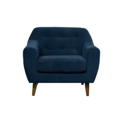 Fauteuil velours Paimpol