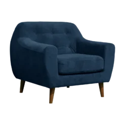 Fauteuil velours Paimpol