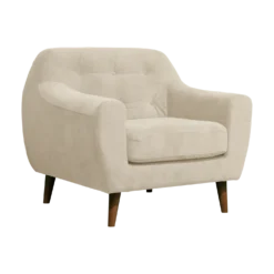 Fauteuil velours Paimpol