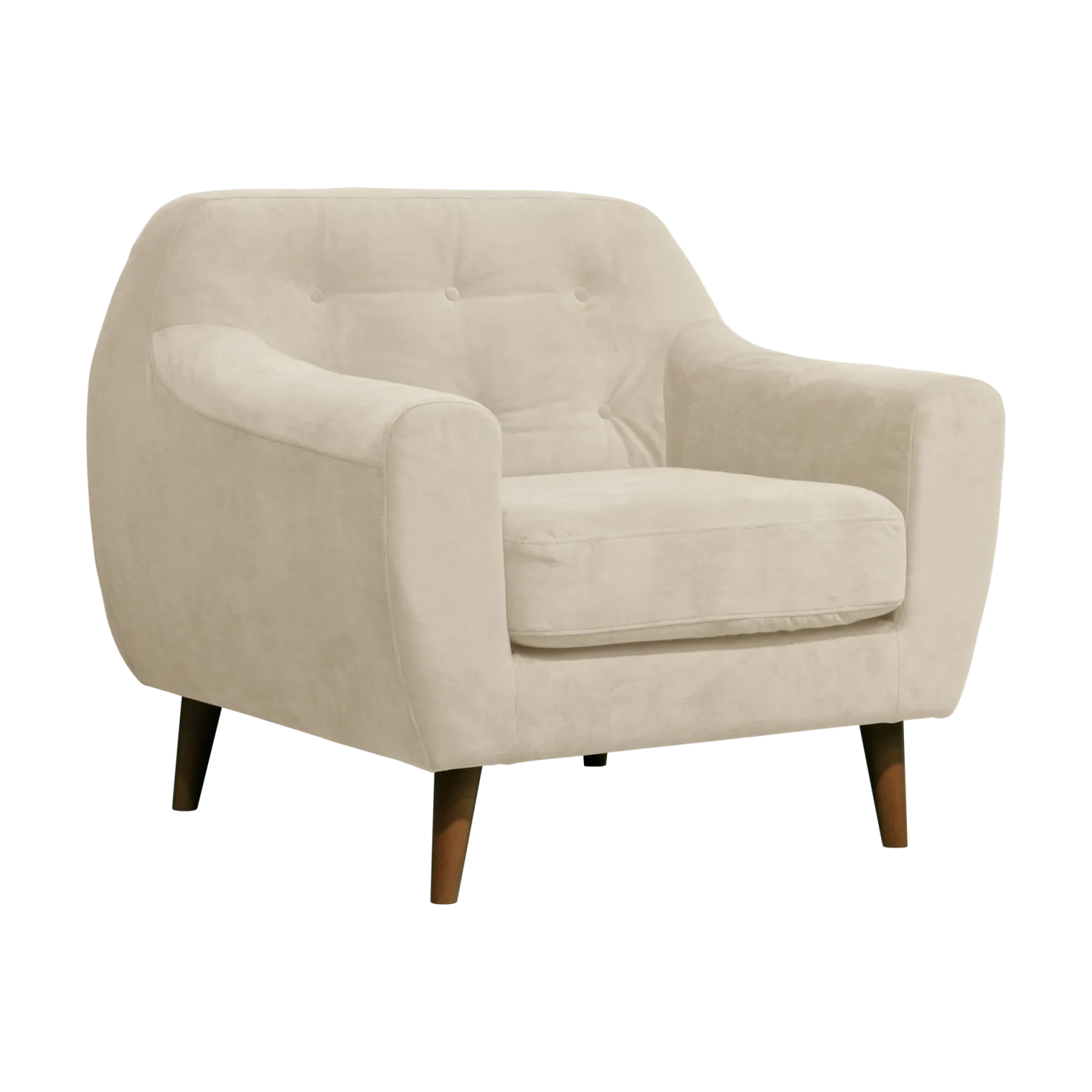 Fauteuil velours Paimpol