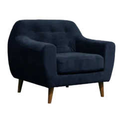Fauteuil velours Paimpol
