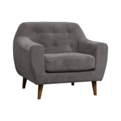 Fauteuil velours Paimpol