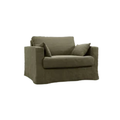 Fauteuil XL lin déhoussable Martigues