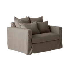 Fauteuil XL lin déhoussable Moëze