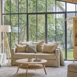 Fauteuil XL lin déhoussable Moëze