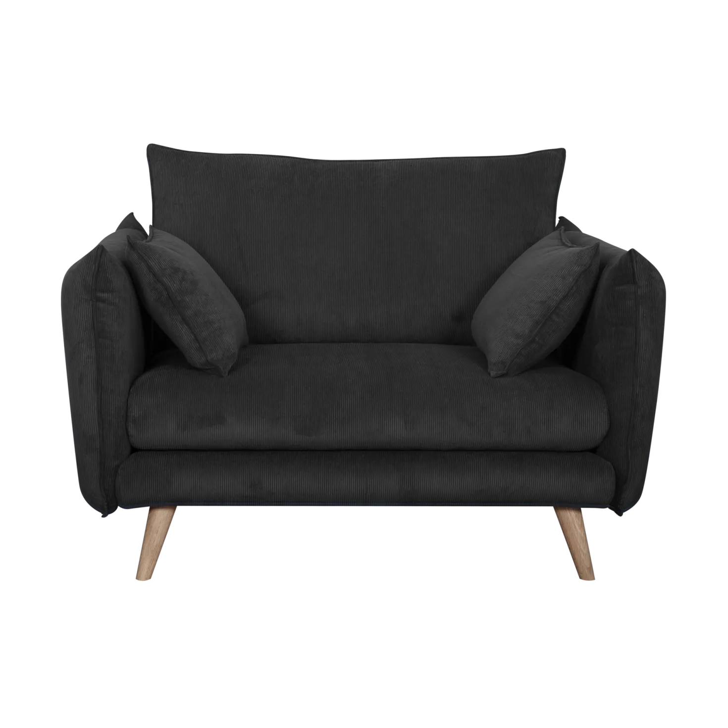 Fauteuil XXL velours côtelé Orion