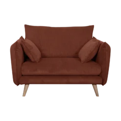 Fauteuil XXL velours côtelé Orion