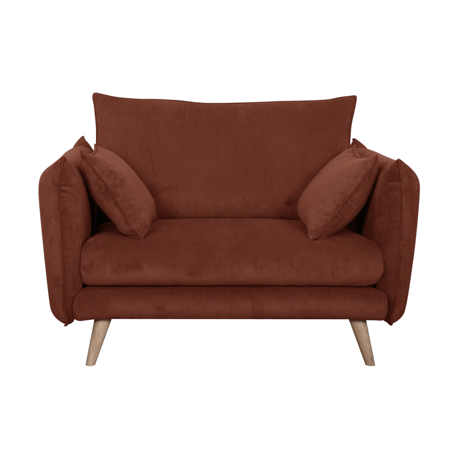 Fauteuil XXL velours côtelé Orion