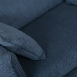 Fauteuil XXL velours côtelé Orion