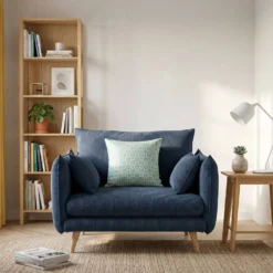 Fauteuil XXL velours côtelé Orion