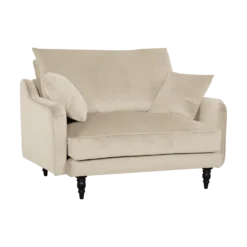 Fauteuil XXL velours Olie