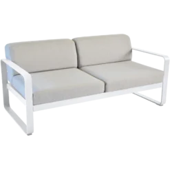 FERMOB Canapé 2 Places Bellevie Gris Flanelle en Aluminium