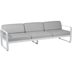 FERMOB Canapé 3 Places Bellevie Gris Flanelle en Aluminium