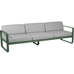 FERMOB Canapé 3 Places Bellevie Gris Flanelle en Aluminium