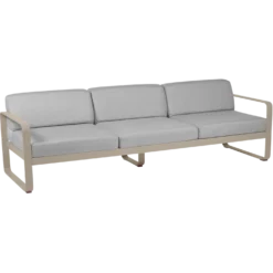 FERMOB Canapé 3 Places Bellevie Gris Flanelle en Aluminium