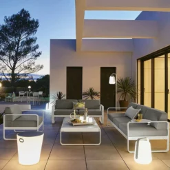 FERMOB Canapé 3 Places Bellevie Gris Flanelle en Aluminium