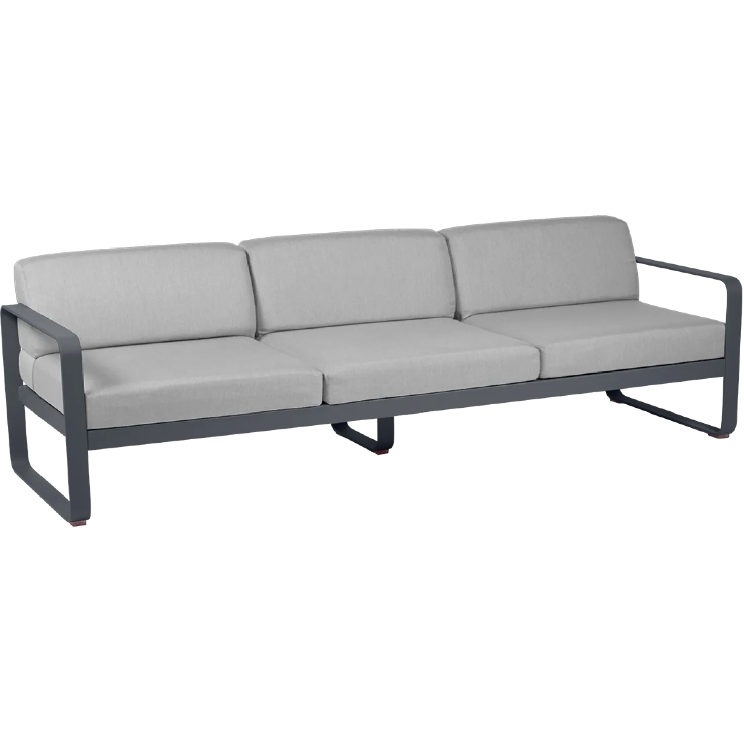 FERMOB Canapé 3 Places Bellevie Gris Flanelle en Aluminium