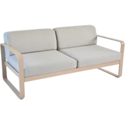 FERMOB Canapé 2 Places Bellevie Gris Flanelle en Aluminium