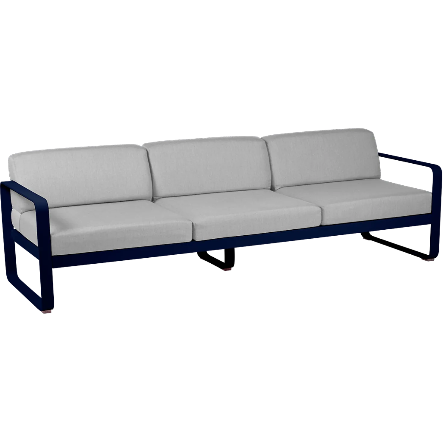 FERMOB Canapé 3 Places Bellevie Gris Flanelle en Aluminium