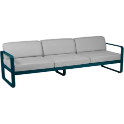 FERMOB Canapé 3 Places Bellevie Gris Flanelle en Aluminium