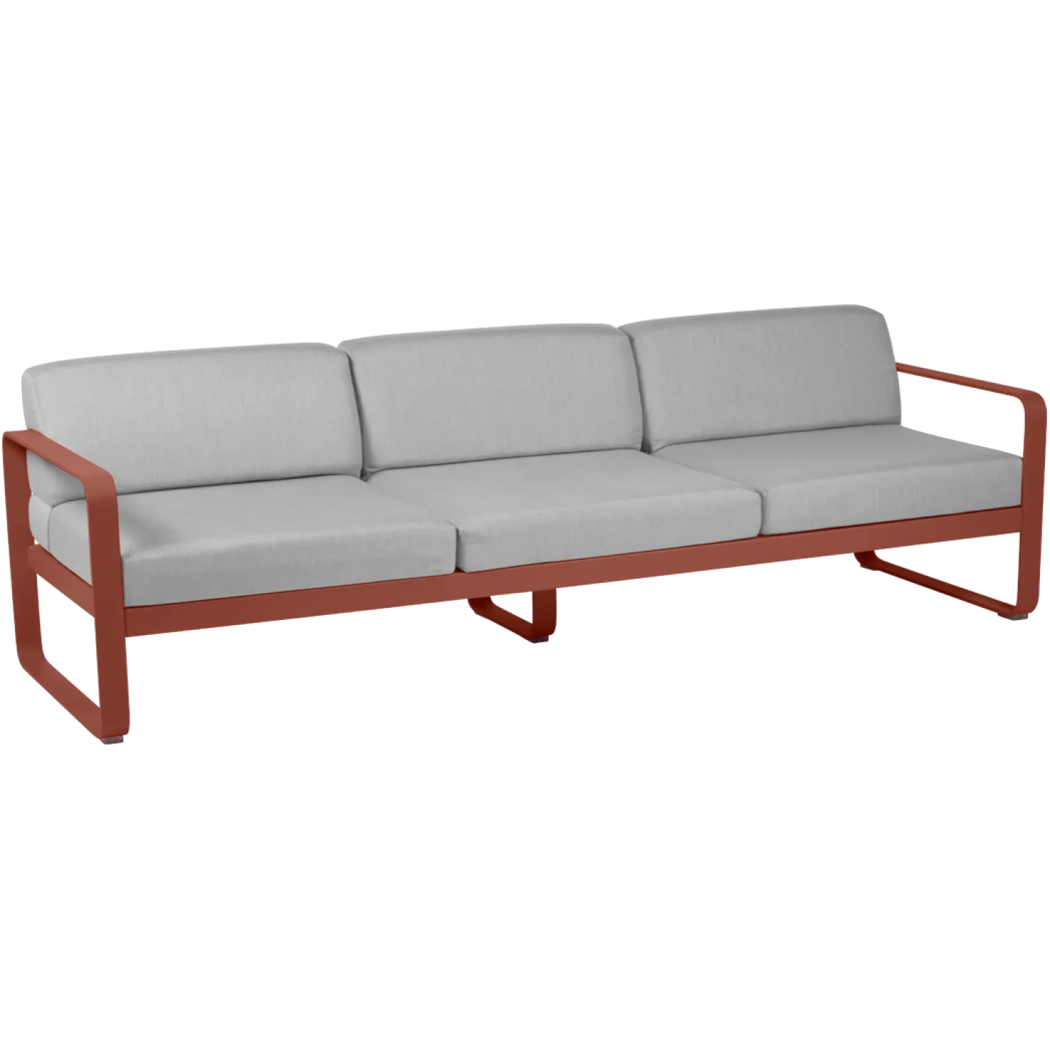 FERMOB Canapé 3 Places Bellevie Gris Flanelle en Aluminium