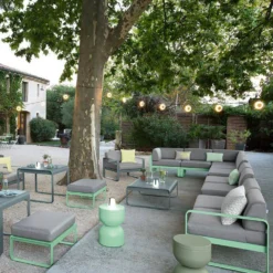 FERMOB Canapé 2 Places Bellevie Gris Flanelle en Aluminium