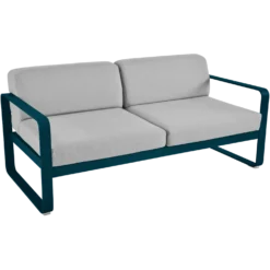 FERMOB Canapé 2 Places Bellevie Gris Flanelle en Aluminium