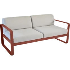 FERMOB Canapé 2 Places Bellevie Gris Flanelle en Aluminium
