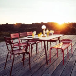 FERMOB Lot de 2 Chaises Empilables Luxembourg en Aluminium