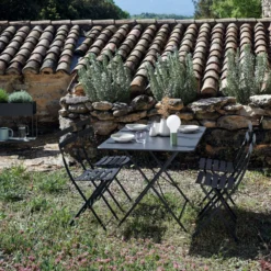 FERMOB Lot de 2 Chaises Pliantes Bistro Métal en Acier