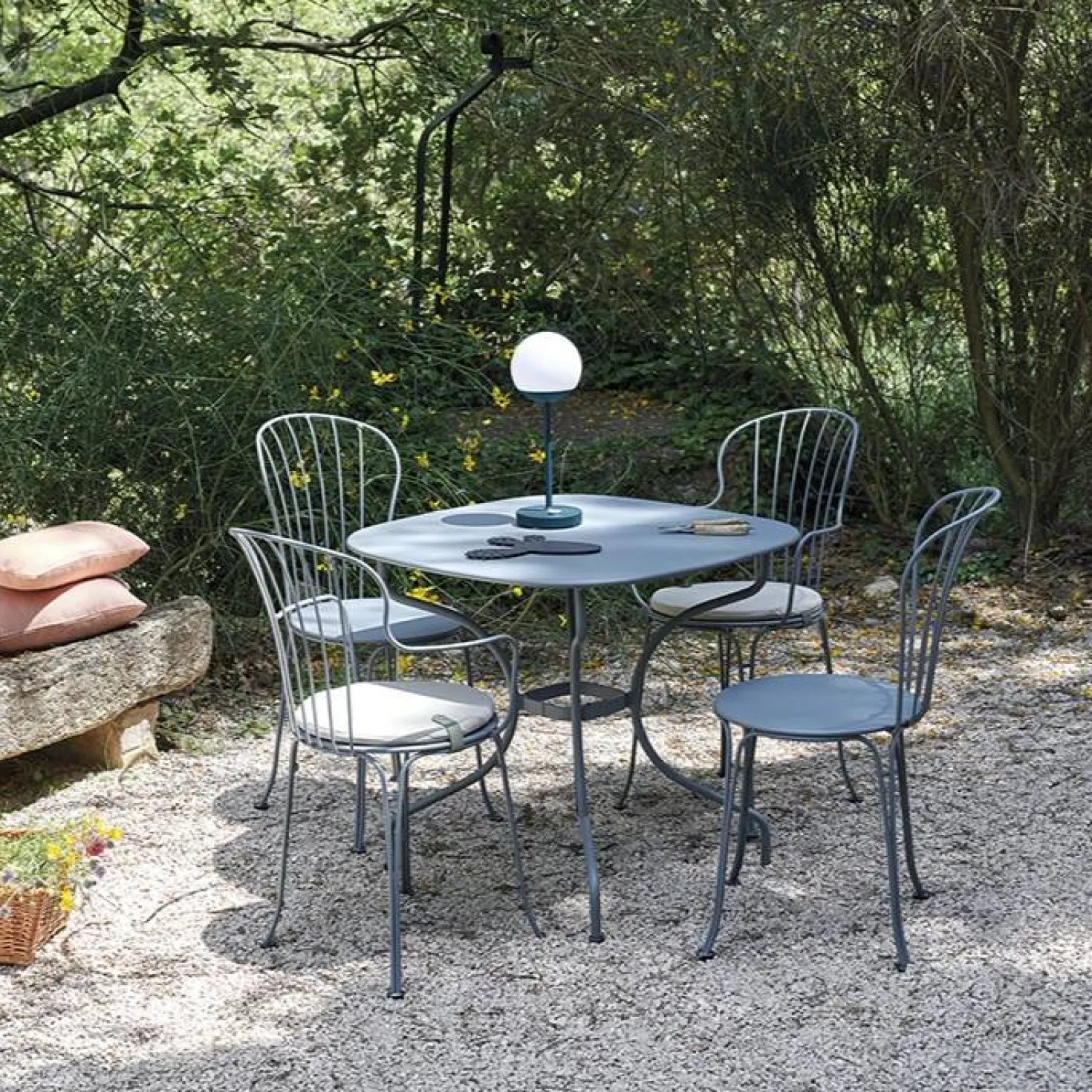 FERMOB Lot de 2 Fauteuils Empilables Opéra+ en Acier