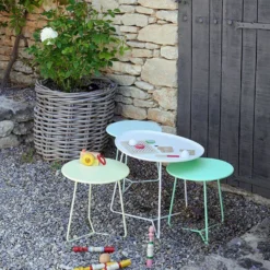 FERMOB Table Basse Plateau Amovible Cocotte en Acier et Aluminium