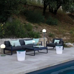FERMOB Table Basse Rectangulaire 103 x 75 cm Bellevie en Aluminium