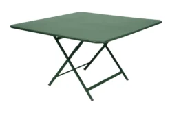 FERMOB Table Carrée Pliante 128 x 128 cm Caractère en Acier