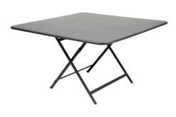 FERMOB Table Carrée Pliante 128 x 128 cm Caractère en Acier