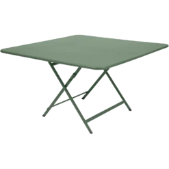 FERMOB Table Carrée Pliante 128 x 128 cm Caractère en Acier