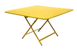 FERMOB Table Carrée Pliante 128 x 128 cm Caractère en Acier