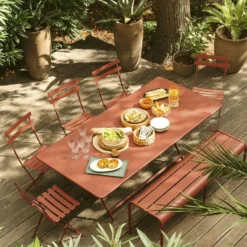 FERMOB Table Rectangulaire Pliante 190 x 90 cm Caractère en Acier