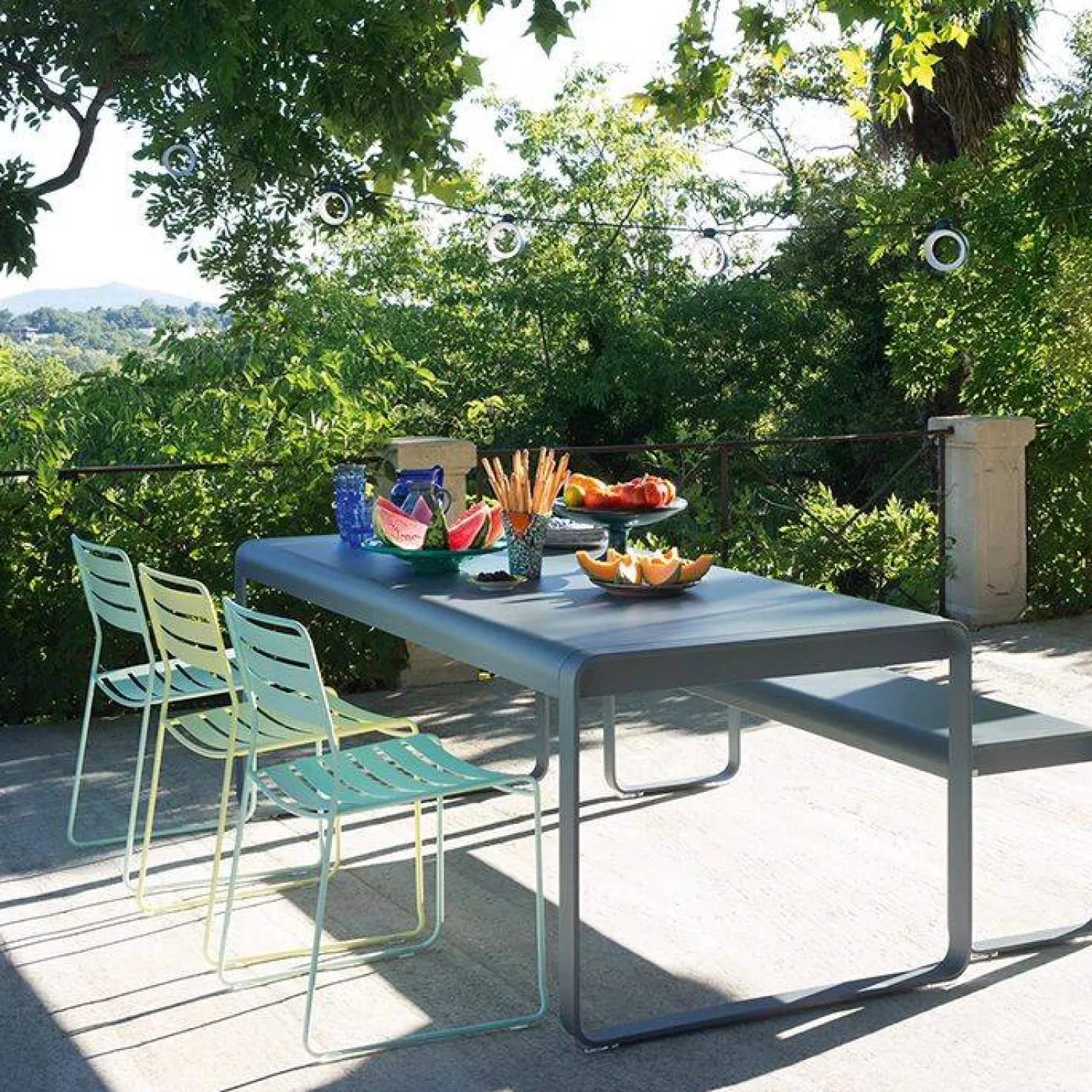 FERMOB Table Rectangulaire 196 x 90 cm Bellevie en Aluminium